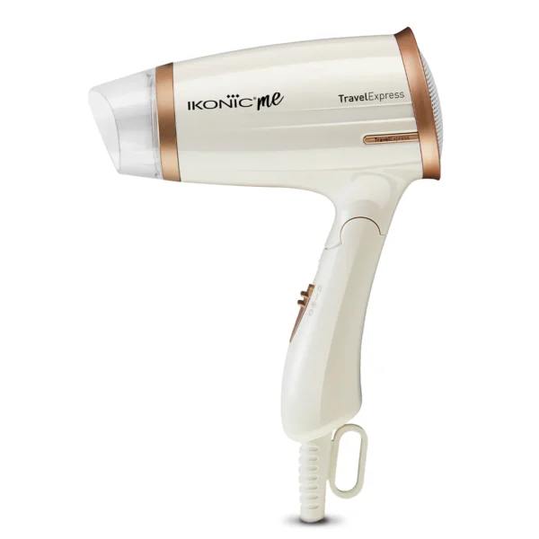 IKONIC ME HAIR DRYER TRAVEL EXPRESS - WHITE & ROSE GOLD