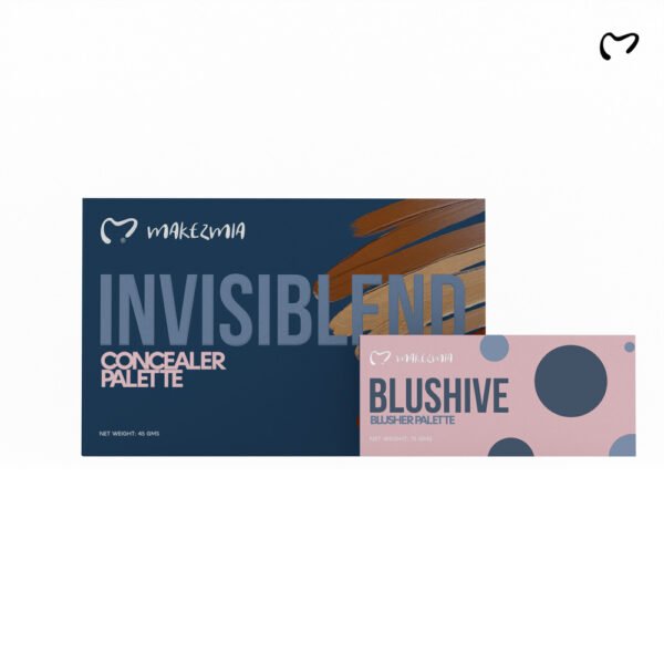 Makezmia Invisiblend Concealer Palette And Blushive Blusher Palette