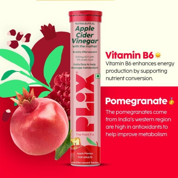 Plix Apple Cider Vinegar 15 Effervescent Tablet